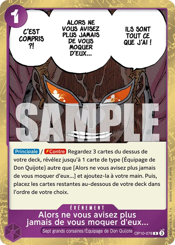 Alors ne vous avisez plus jamais de vous moquer d'eux...