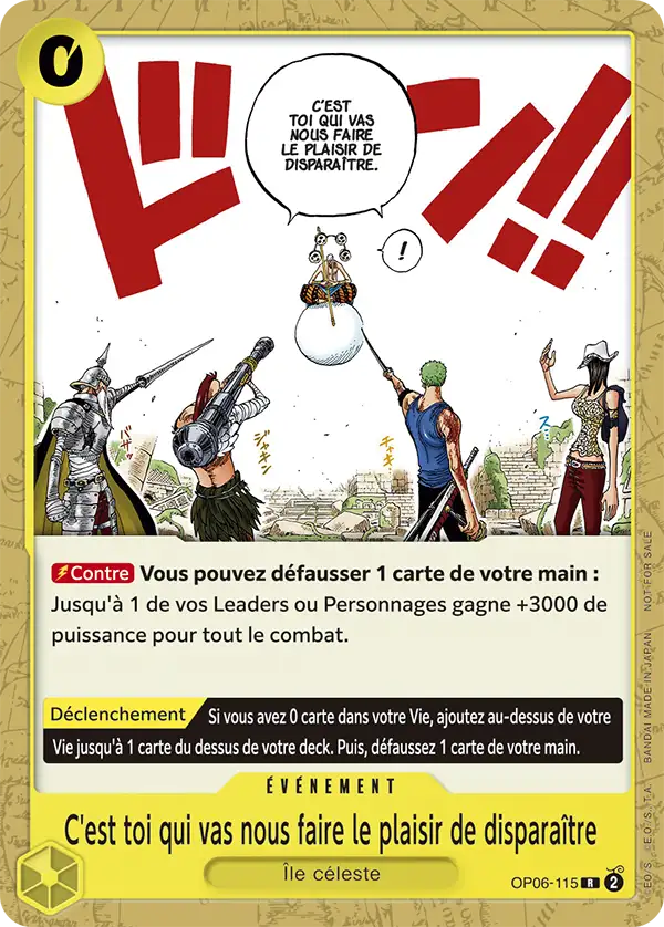 C'est toi qui vas nous faire le plaisir de disparaître